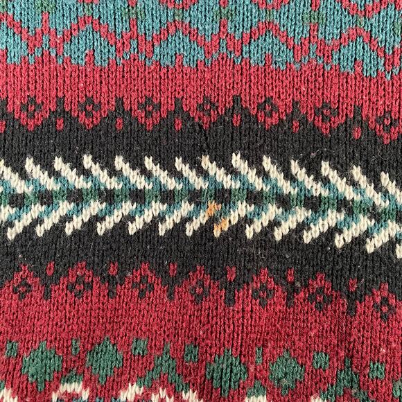 80’s Windridge Multicolor Multipatterned Acrylic Cozy Knit Sweater - Picture 4 of 5